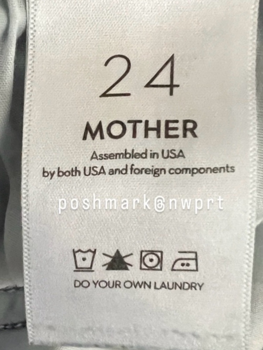 MOTHER Hustler Ankle Fray Grasping At Straws High Waisted Straight Crop 24 - Picture 7 of 15